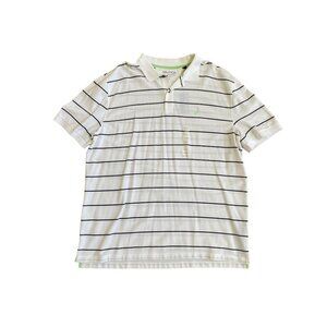 Nautica Mens Performance Deck Shirt Classic Fit 3XL White & Black Striped Polo S